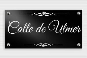 Placas de Aluminio para Puerta  - Aluminio - undefined - noir - screws-caps - es-senal-calle-002-4-1747824958757