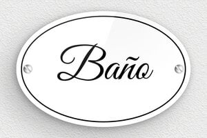 Carteles de Baño - Señal de WC - Ovalada - Plexiglás - 120 x 80 mm - undefined - custom - screws - es-senal-de-bano-013-1-1747823646419