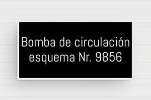 Placas de Identificación Industrial - PVC - undefined - noir-blanc - glue - es-senal-de-identificacion-001-4-1747880561247