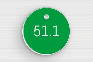 Placas Redondas - PVC - undefined - vert-blanc - holes-only - es-senal-de-identificacion-002-1-1747880567806