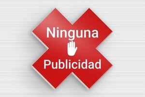 Placas de Metal - Aluminio - undefined - rouge - glue - es-senal-en-forma-de-cruz-002-1-1747890026200