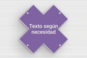 Placas con Forma de Cruz - PVC - undefined - mauve-blanc - screws - es-senal-en-forma-de-cruz-002-3-1747890034965
