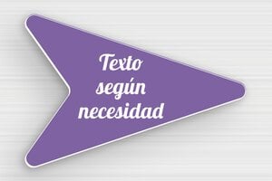 Placas con Forma de Flecha - PVC - undefined - mauve-blanc - glue - es-senal-en-forma-de-flecha-002-2-1747890086281