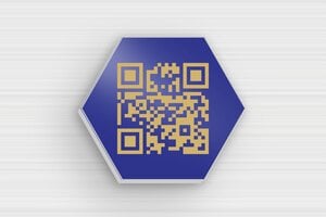 Placas Hexagonales - Aluminio - undefined - bleu-or - glue - es-senal-hexagonal-004-2-1747889950376