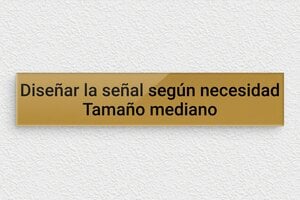 Placas Grabadas Personalizadas - Plexiglás - undefined - or-fonce-noir - none - es-senal-mediana-001-2-1747890333860