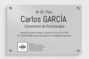 Placas Profesionales - Aluminio - undefined - anodise - screws-spacer - es-senal-practica-psicologica-002-2-1747880685082
