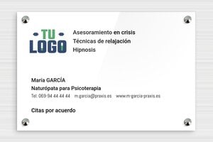 Placas de Metacrilato - Plexiglás - undefined - custom - screws-caps - es-senal-praxis-plexi-009-3-1747900374769
