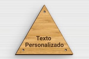 Placas Triangulares - Madera - undefined - bambou - holes-only - es-senal-triangular-003-2-1747889878996