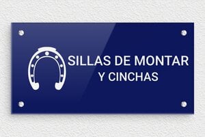 Placas para Box de Caballo - Plexiglás - undefined - bleu-blanc - screws - es-sillas-de-montar-cincha-003-2-1747819040462