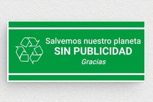Placas "No Publicidad" para Buzón - Cartel 'Sin Publicidad' - undefined - vert-blanc - glue - es-sin-publicidad-033-1-1747821532934