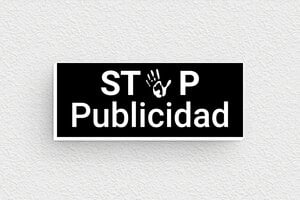 Placas "No Publicidad" para Buzón - Cartel Sin Publicidad - undefined - noir-blanc - glue - es-sin-publicidad-035-1-1747821509771