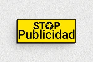 Placas "No Publicidad" para Buzón - Cartel 'Sin Publicidad' - undefined - jaune-noir - glue - es-sin-publicidad-036-1-1747821498964