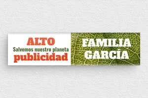 Placas "No Publicidad" para Buzón - Plexiglás - undefined - custom - none - es-sin-publicidad-cuadrada-002-4-1747821541924