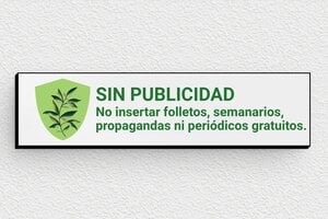 Placas "No Publicidad" para Buzón - Cartel 'Sin publicidad, sin folletos' - undefined - gris-noir - glue - es-sin-publicidad-cuadrado-007-5-1747821458632