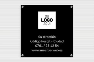 Placas Profesionales con Logo - PVC Forex - undefined - custom - screws-spacer-large - es-texto-logo-003-3-1747821091245