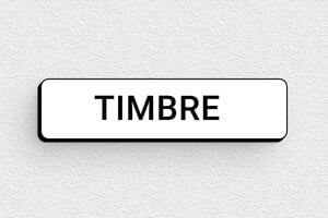 Placas de Timbre - Placa de timbre - undefined - blanc-noir - glue - es-timbre-012-1-1747821668643