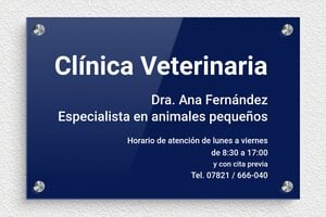 Placas Profesionales - Plexiglás - undefined - custom - screws-spacer - es-veterinario-008-1-1747821133977