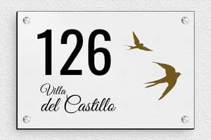Placas de Números Modernos - PVC - undefined - gris-noir - screws - es-villa-escudo-014-1-1747821839953