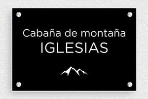 Placas de Números Modernos - PVC - undefined - noir-blanc - screws - es-villa-escudo-025-1-1747821823823