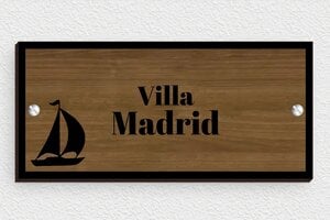 Placas de Madera - Madera - undefined - noyer - screws - es-villa-letrero-006-1-1747822148953