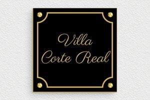 Placas para Casa - PVC - undefined - noir-or - screws - es-villa-letrero-021-1-1747821844365