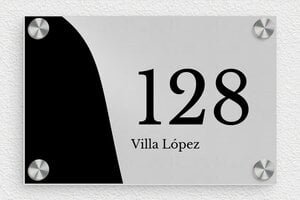 Placas de Números de Aluminio - Aluminio - undefined - anodise - screws-caps - es-villa-letrero-022-2-1747821929145