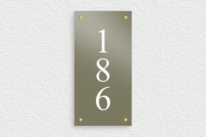 Placas con Nombre de Casa - Aluminio - undefined - taupe - screws - es-villa-pl-037-1-1747821812177