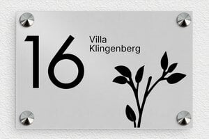 Placas de Aluminio para Puerta  - Aluminio - undefined - anodise - screws-caps - es-villas-escudo-016-1-1747821947175