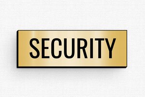 Namensschilder magnet - eu-security-schild-007-3 - 60 x 20 mm - or-brosse-noir - badge - eu-security-schild-007-3