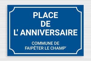 Humour anniversaire - Panneau place de l'anniversaire - 300 x 200 mm - PVC - bleu-blanc - glue - humour-anniversaire-homme-002-3