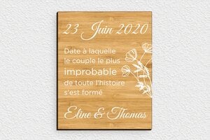 Panneau humour couple - humour-couple-034-4 - 120 x 150 mm - bambou - glue - humour-couple-034-4