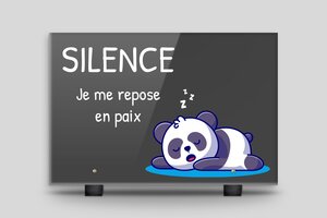 Panneaux de signalisation humoristiques - Silence je me repose en paix - Plaque funéraire humoristique - Plexiglass 8mm - Pieds noirs - 300 x 200 mm - 300 x 200 mm - Plexiglass 8mm - custom - feet - humour-funeraire-002-3