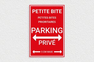 Panneaux de signalisation humoristiques - humour-parking-002-3 - 200 x 300 mm - rouge-blanc - glue - humour-parking-002-3