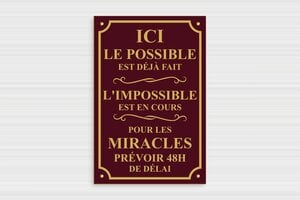 Idée cadeau drôle - idées cadeau rigolo - PVC - 200 x 300 mm - bordeau-or - screws - humour-texte-008-3