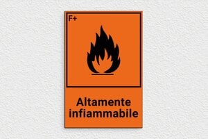 Cartelli di pericolo - Cartello infiammabile - undefined - orange-noir - glue - it-altamente-infiammabile-004-3-1747211547844