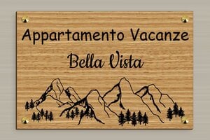 Targhette per porta in legno - Legno - undefined - chene - screws-caps - it-appartamento-vacanze-cartello-002-5-1747215926387