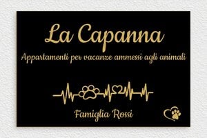 Targhette per porta d'ingresso - PVC - undefined - noir-or - glue - it-appartamento-vacanze-cartello-004-3-1747215984822