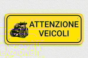 Cartelli di pericolo - Cartello 'Attenzione alle Macchine' - undefined - jaune-noir - screws - it-attenzione-veicoli-003-1-1747211384753