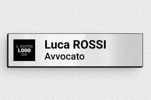 Targhe in acciaio inox - PVC - undefined - gris-brillant-noir - glue - it-avvocato-020-0-1747211740592