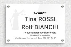 Targhe per studi legali e avvocati - Plexiglass - undefined - custom - screws-spacer - it-avvocato-diritto-005-4-1747211704879