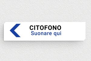 Targhette per citofono - Targa per citofono: 'Suonare qui' - undefined - custom - glue - it-campanelli-quadri-001-1-1747212782268
