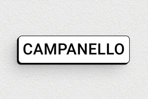 Targhette per citofono - Targhetta per campanello - undefined - blanc-noir - glue - it-campanello-012-1-1747212809711