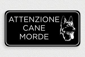 Cartelli attenti al cane - Cartello 'Attenzione al cane mordace' - undefined - noir-blanc - glue - it-cane-segnale-006-1-1747214934815