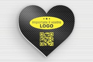 Targhe a forma di cuore - PVC - undefined - carbon-blanc - glue - it-cartello-a-forma-di-cuore-003-4-1747275984103
