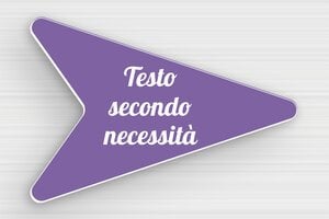 Targhe a forma di freccia - PVC - undefined - mauve-blanc - glue - it-cartello-a-forma-di-freccia-002-2-1747276079189