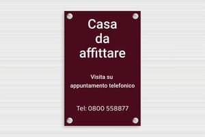 Cartello affittasi personalizzato - PVC - undefined - bordeau-blanc - suction-cup - it-cartello-affitto-001-2-1747216873918
