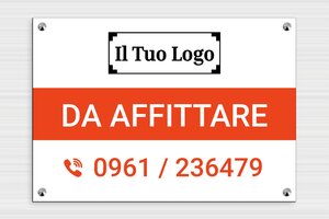 Cartello affittasi personalizzato - PVC - undefined - custom - screws-caps - it-cartello-affitto-001-3-1747216879012