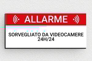 Cartelli area videosorvegliata - Cartello 'Allarme di Videosorveglianza' - undefined - custom - glue - it-cartello-allarme-002-1-1747213940478