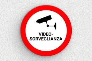 Cartello rotondo sotto videosorveglianza - undefined - custom - glue - it-cartello-allarme-004-1-1747213846001