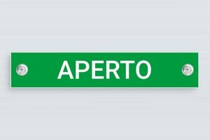 Cartelli orari negozio  - Cartello 'Attività Aperta' - undefined - vert-blanc - suction-cup - it-cartello-aperto-attivita-001-3-1747209881431